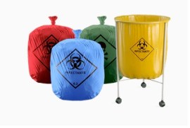 Saco Hamper - Roupas Infectantes Verde - 120 Litros - 50 Und - Medix